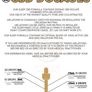 SLEEP CBD dosages